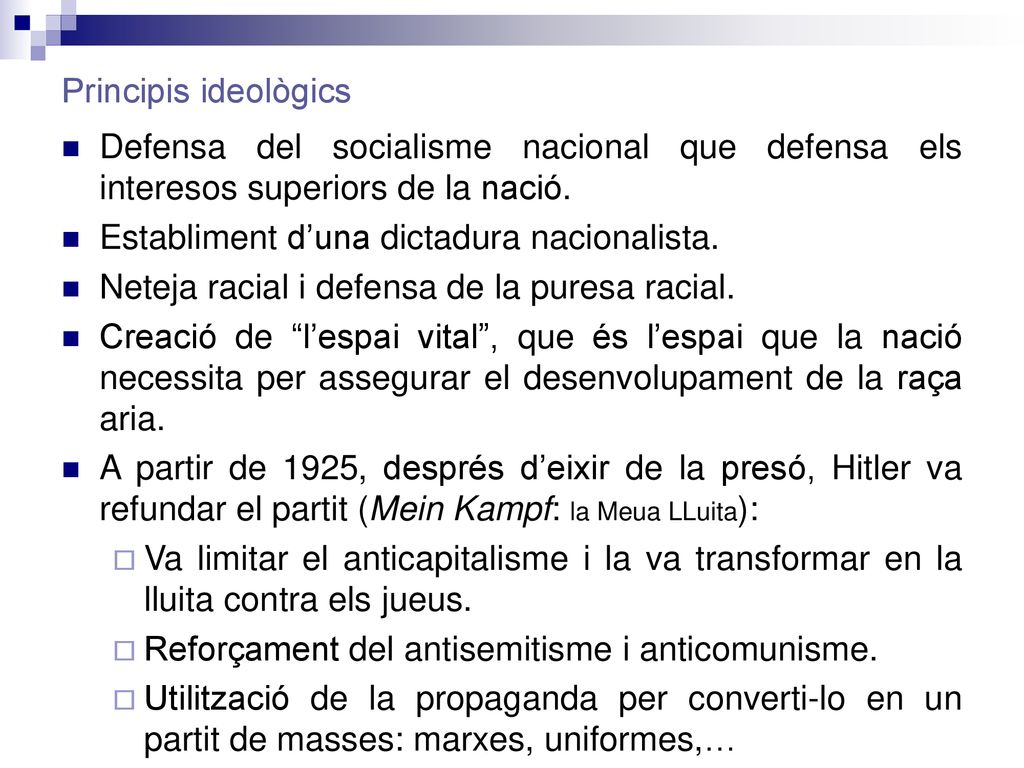 Establiment d’una dictadura nacionalista.