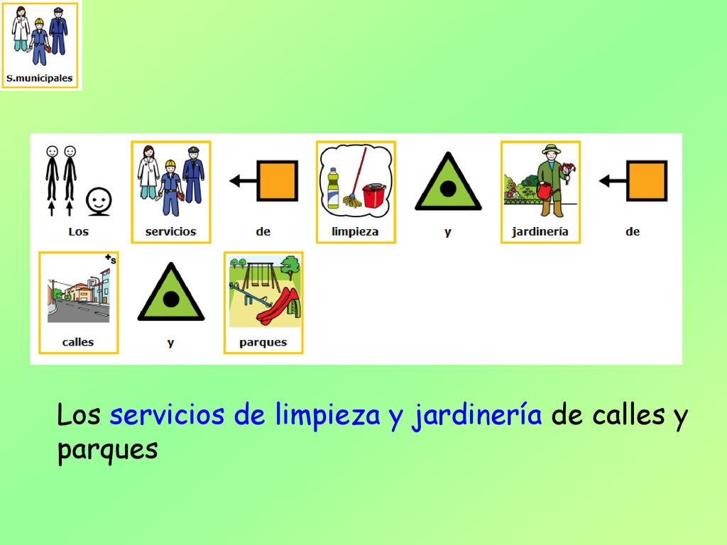 Los servicios de limpieza y jardinería de calles y parques