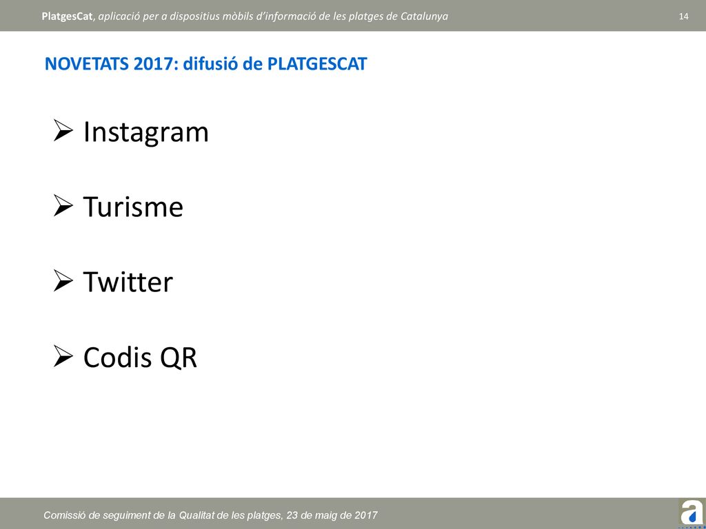 Instagram Turisme Twitter Codis QR