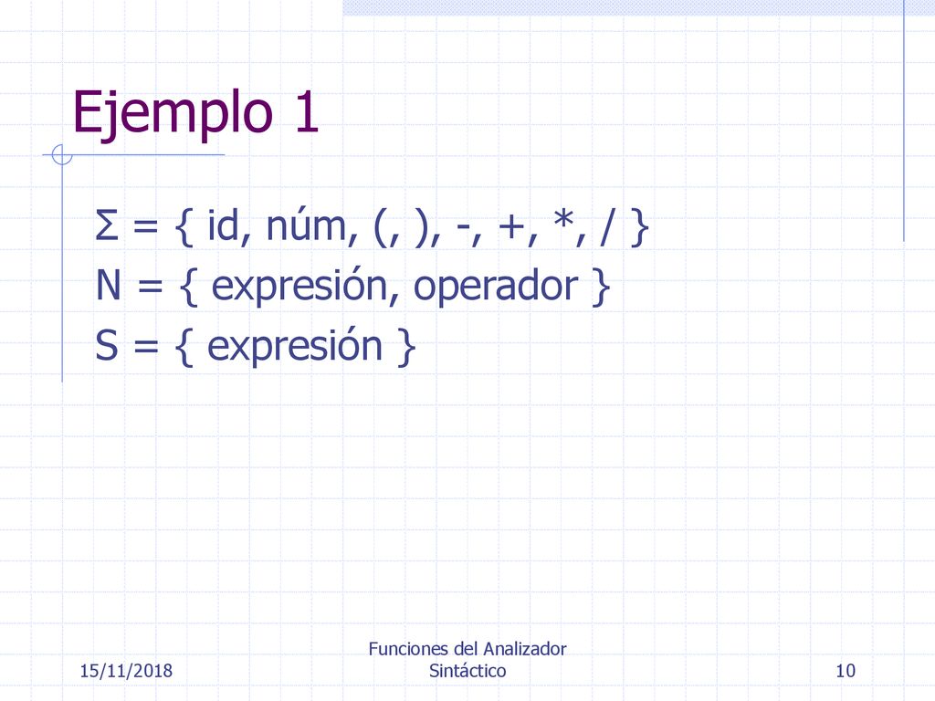 Funciones Del Analizador Sintáctico - Ppt Descargar