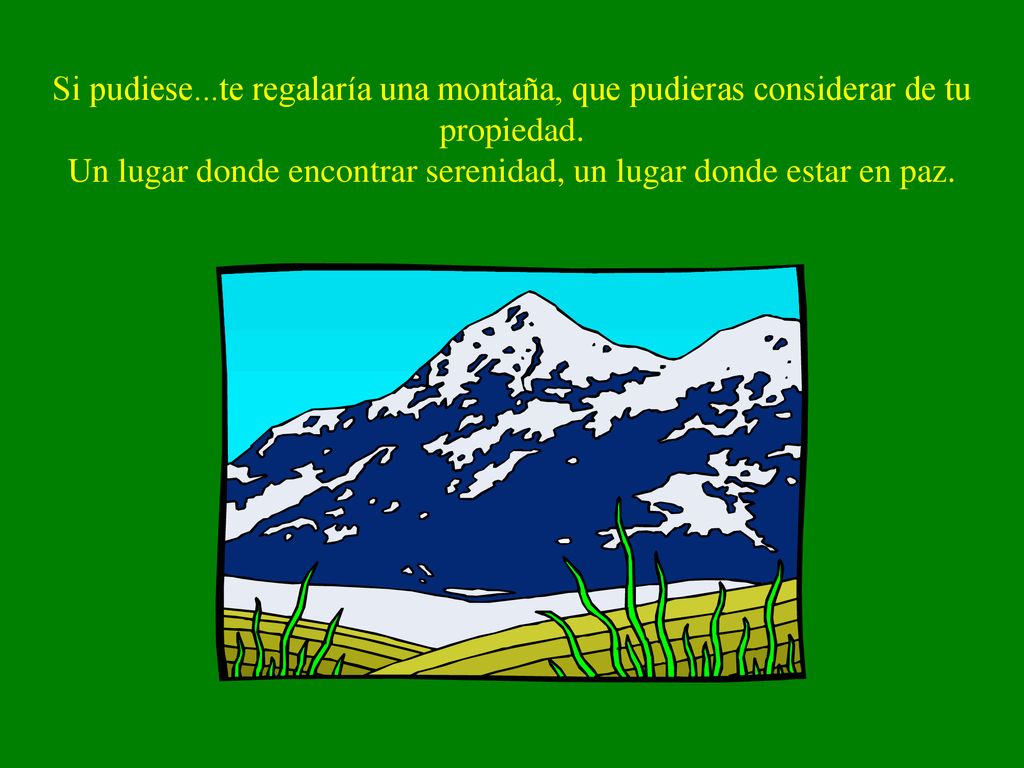 Un lugar donde encontrar serenidad, un lugar donde estar en paz.