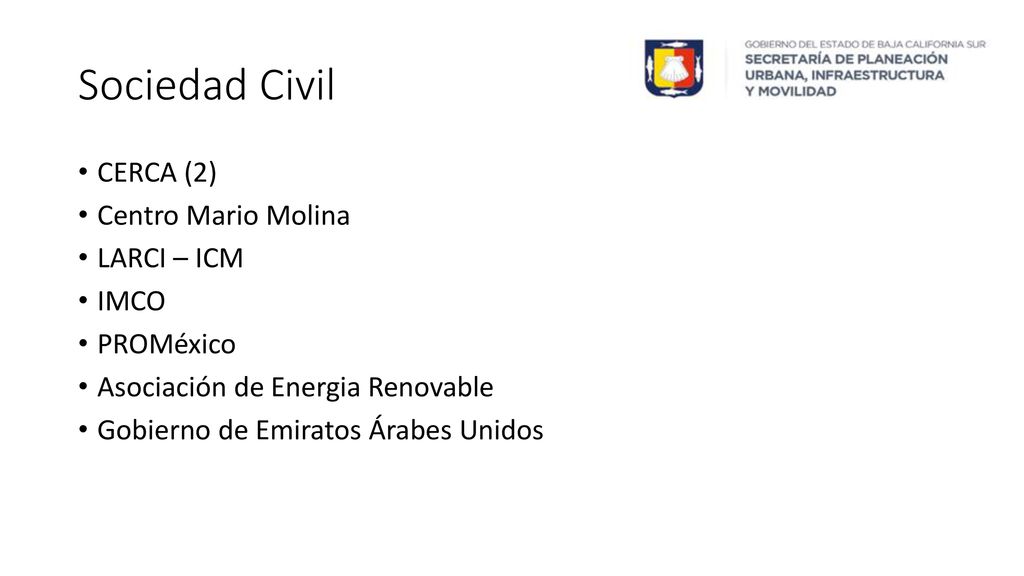 Sociedad Civil CERCA (2) Centro Mario Molina LARCI – ICM IMCO