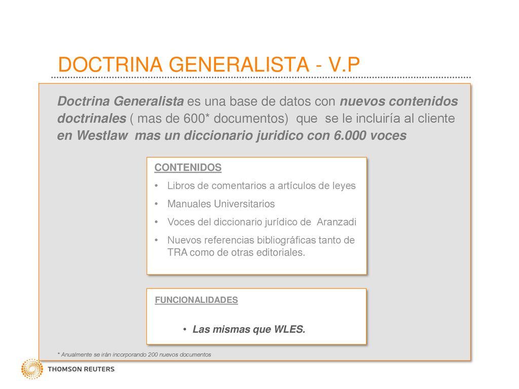 DOCTRINA GENERALISTA - V.P