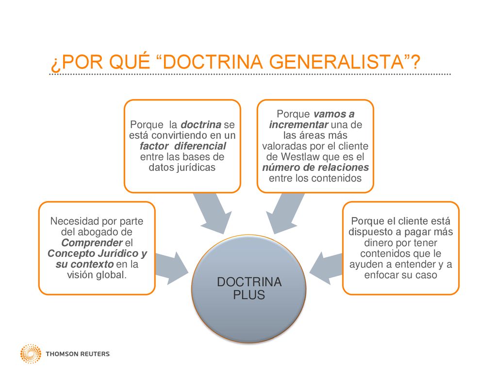 ¿POR QUÉ DOCTRINA GENERALISTA