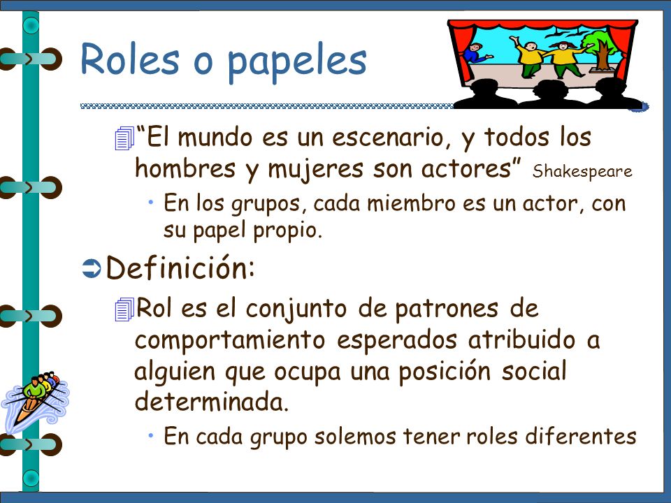 Roles o papeles Definición: