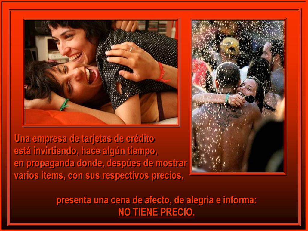 presenta una cena de afecto, de alegría e informa: