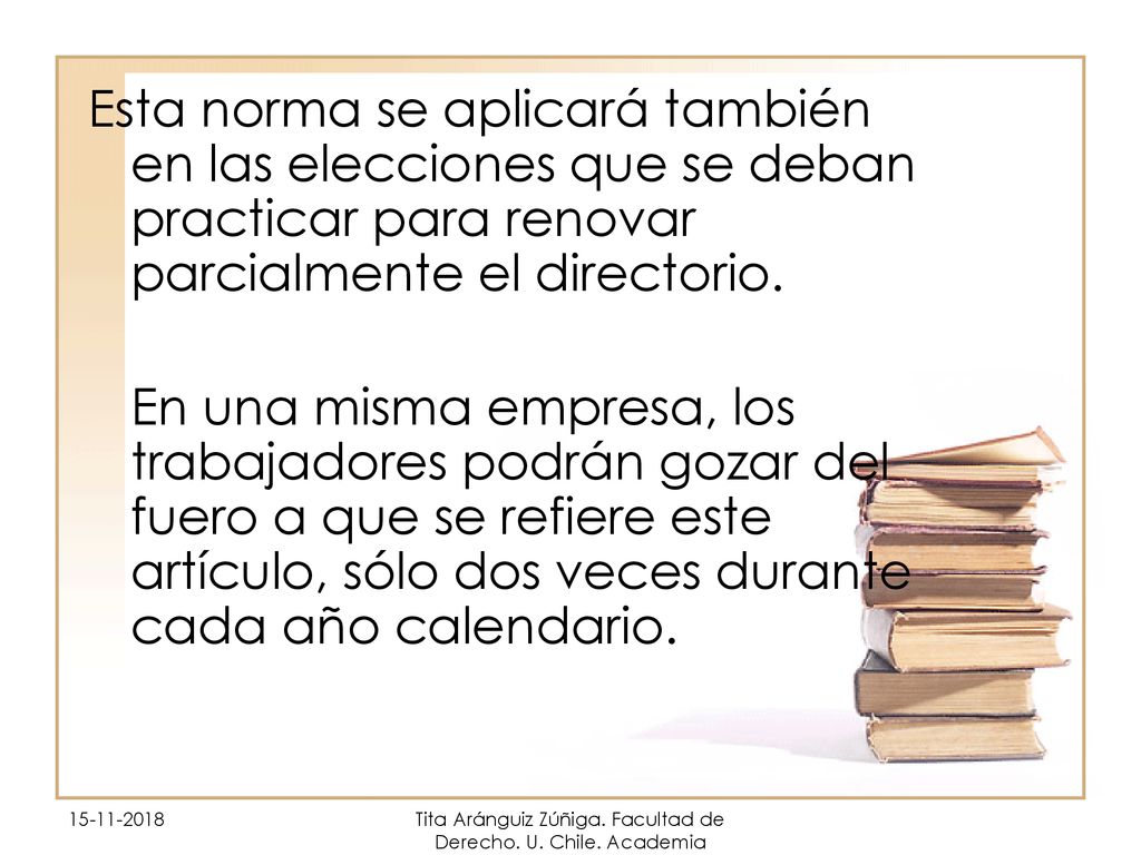 Tita Aránguiz Zúñiga. Facultad de Derecho. U. Chile. Academia Judicial