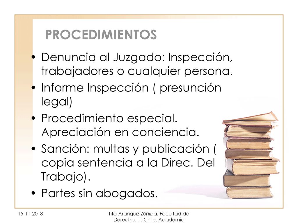 Tita Aránguiz Zúñiga. Facultad de Derecho. U. Chile. Academia Judicial