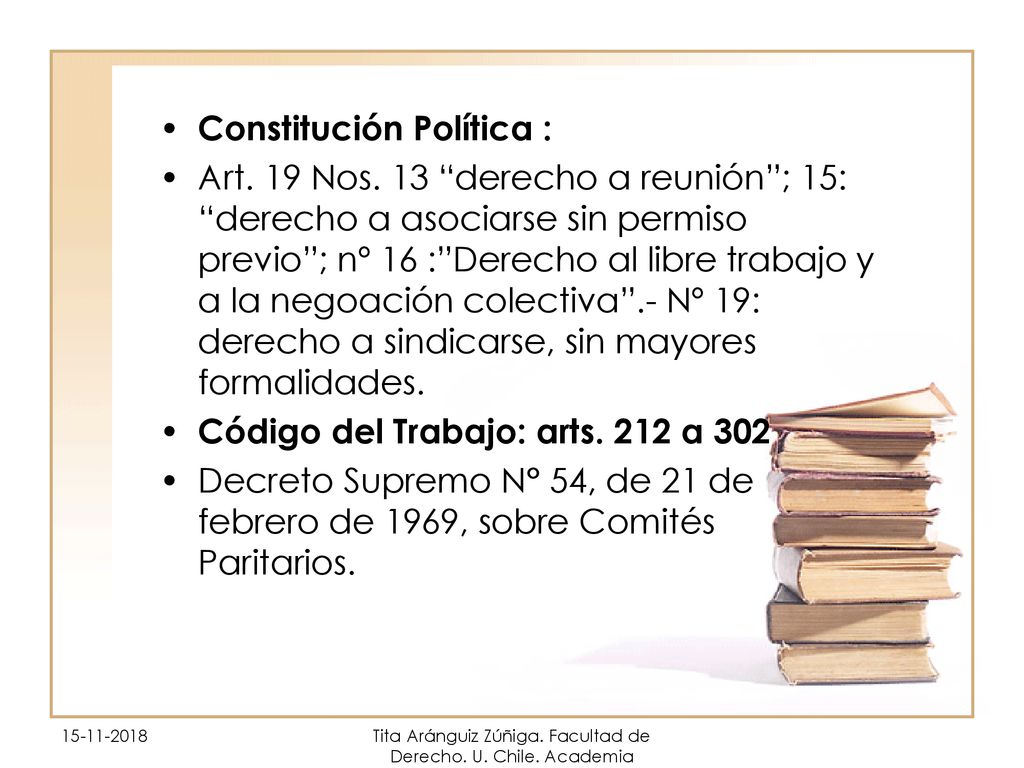 Tita Aránguiz Zúñiga. Facultad de Derecho. U. Chile. Academia Judicial