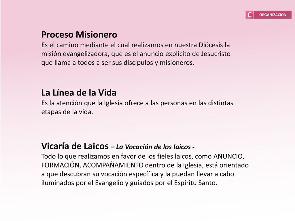 Vicaría de Laicos – La Vocación de los laicos -
