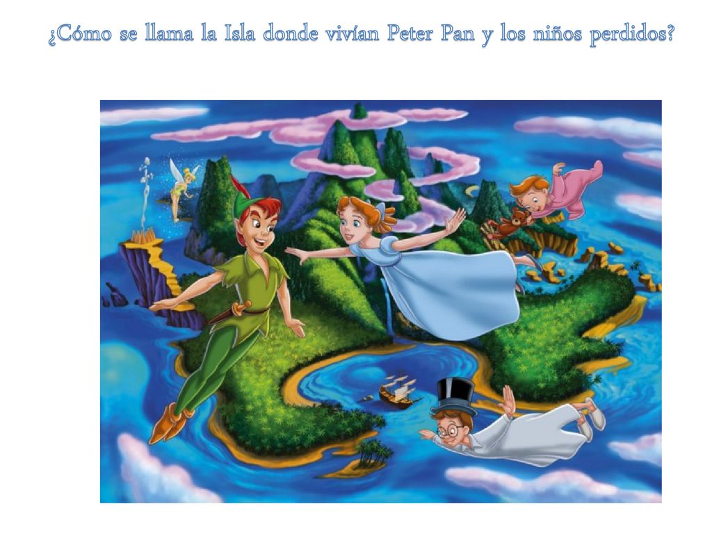 ¿Cómo se llama la Isla donde vivían Peter Pan y los niños perdidos