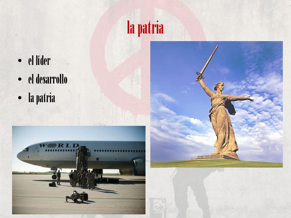 la patria el líder el desarrollo la patria The Motherland Calls
