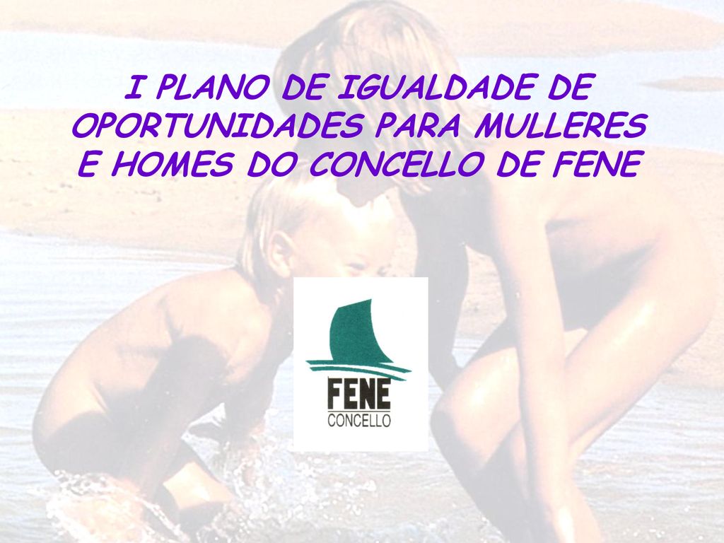 I PLANO DE IGUALDADE DE OPORTUNIDADES PARA MULLERES E HOMES DO CONCELLO DE FENE