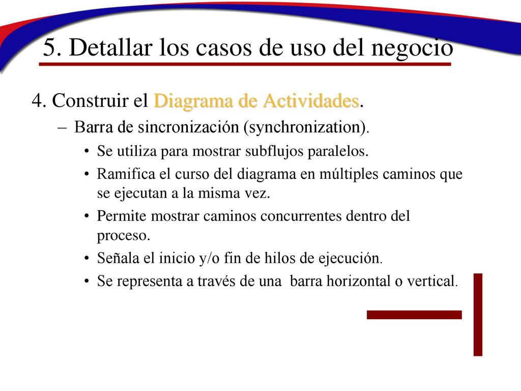 5. Detallar los casos de uso del negocio