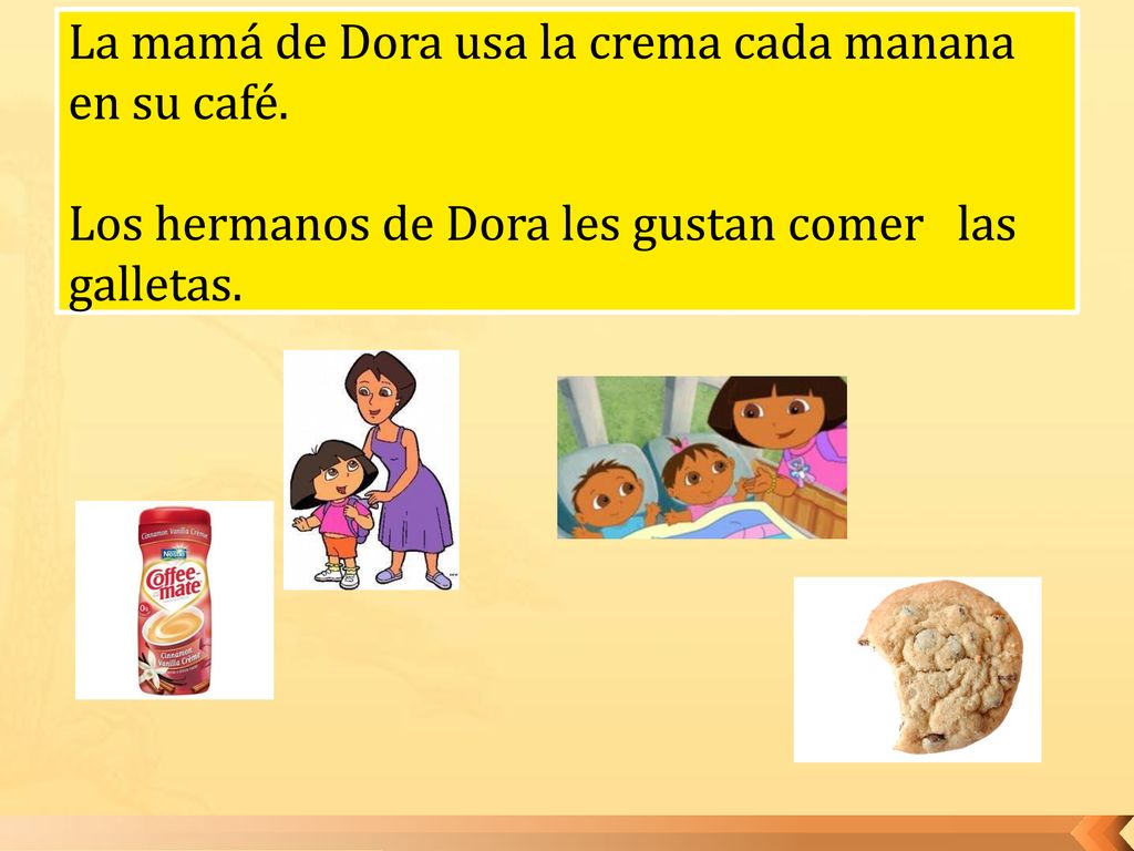 La mamá de Dora usa la crema cada manana en su café