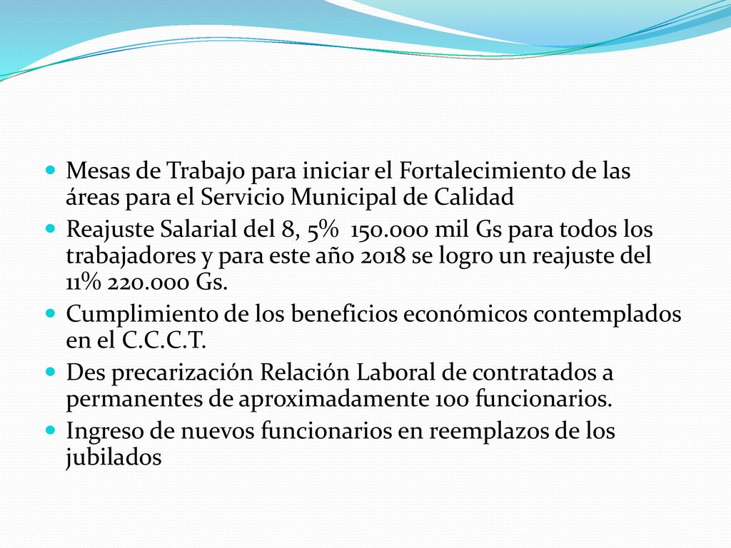 Mesas de Trabajo para iniciar el Fortalecimiento de las áreas para el Servicio Municipal de Calidad
