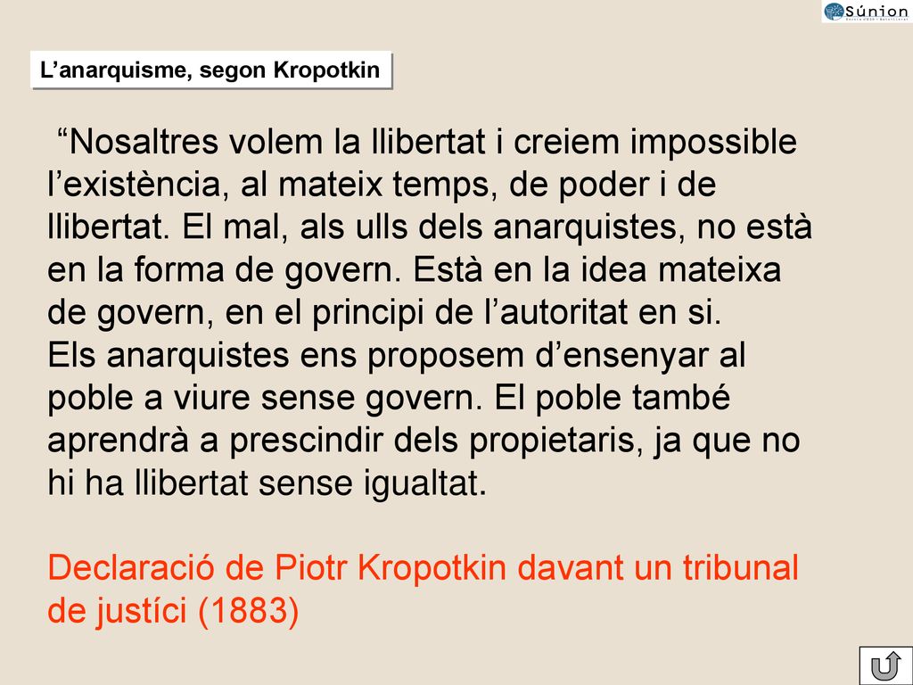 Declaració de Piotr Kropotkin davant un tribunal de justíci (1883)
