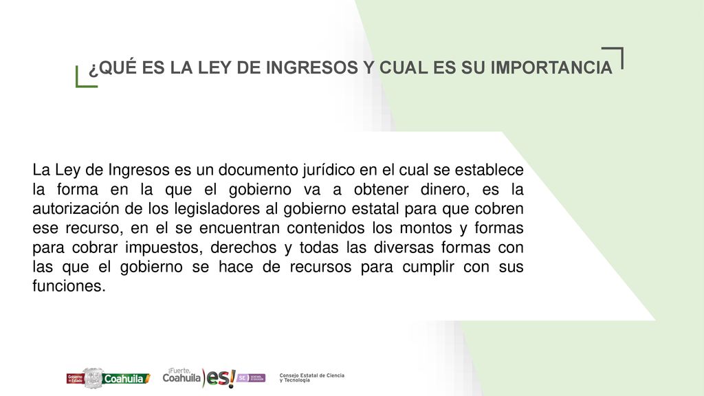 ¿QUÉ ES LA LEY DE INGRESOS Y CUAL ES SU IMPORTANCIA