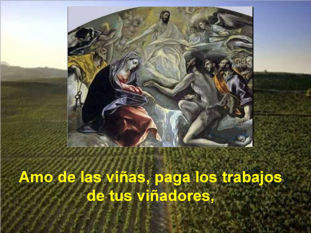 Amo de las viñas, paga los trabajos de tus viñadores,