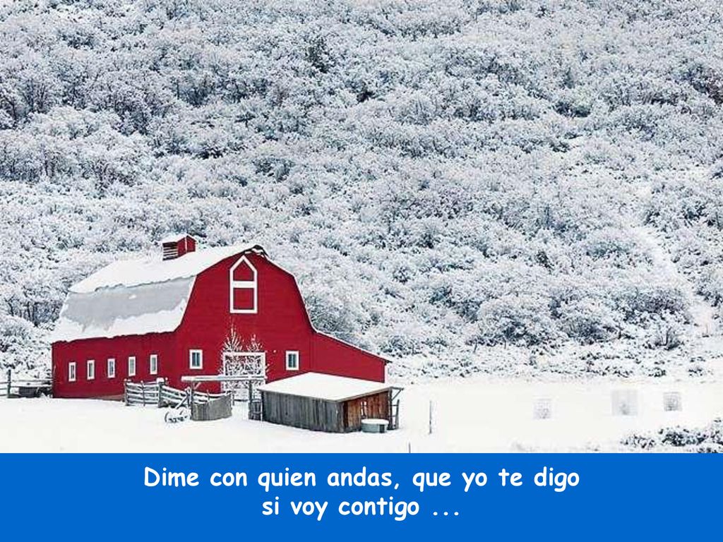 Dime con quien andas, que yo te digo si voy contigo ...