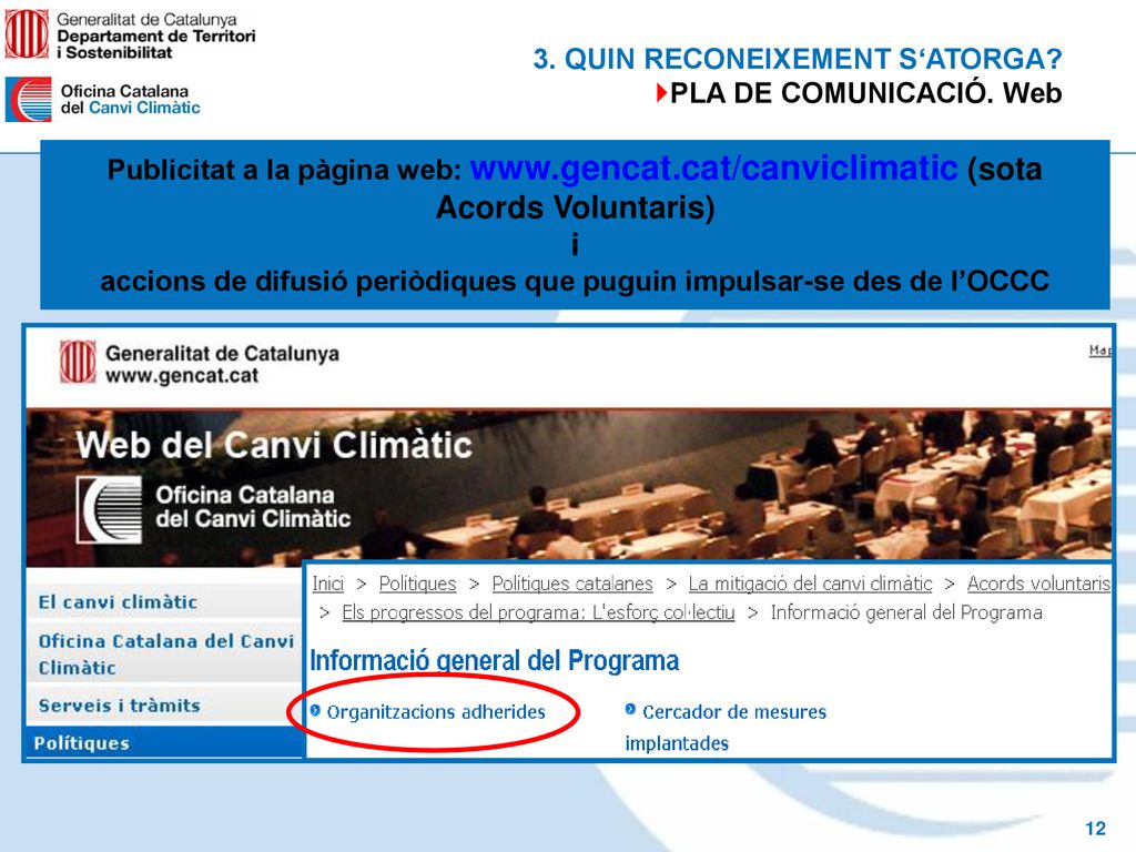 accions de difusió periòdiques que puguin impulsar-se des de l’OCCC
