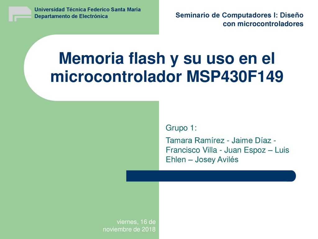Memoria flash y su uso en el microcontrolador MSP430F149