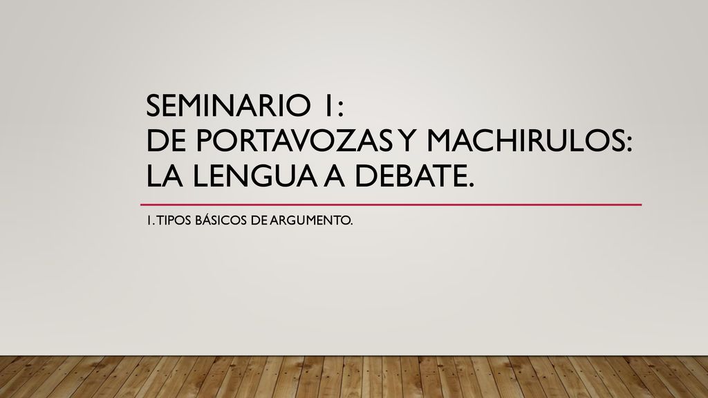 Seminario 1: De portavozas y machirulos: la lengua a debate.