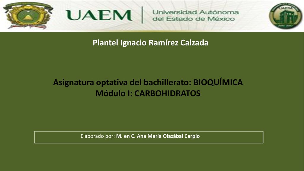Elaborado por: M. en C. Ana María Olazábal Carpio