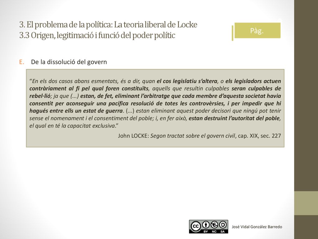 3. El problema de la política: La teoria liberal de Locke 3