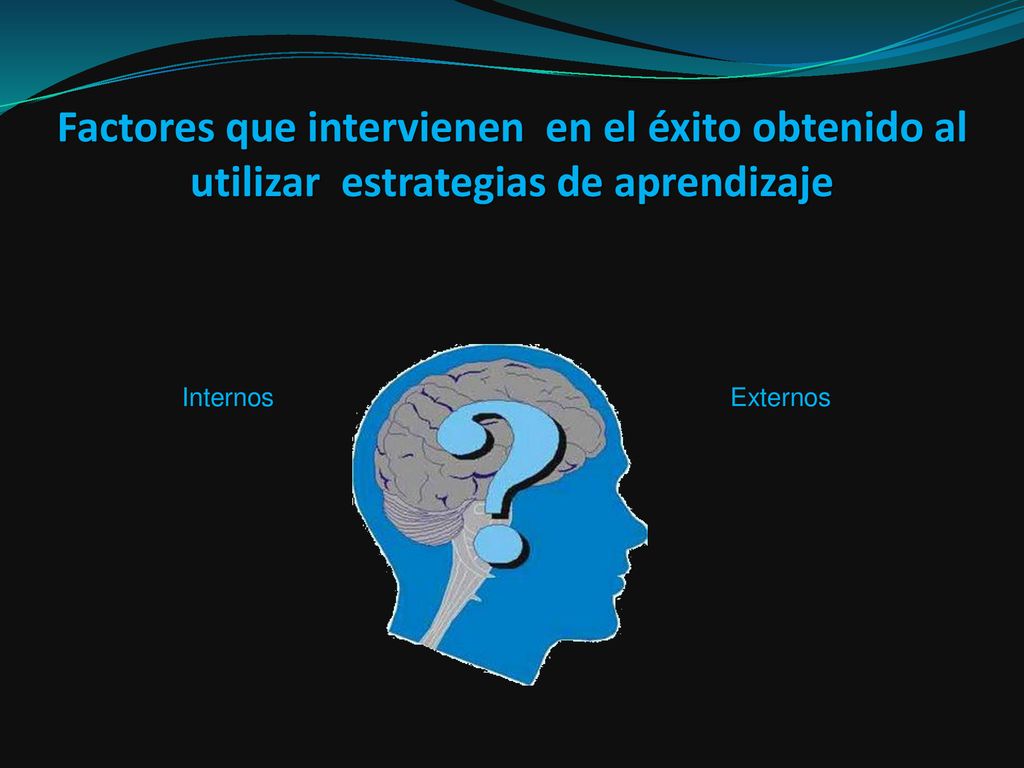 Factores que intervienen en el éxito obtenido al utilizar estrategias de aprendizaje