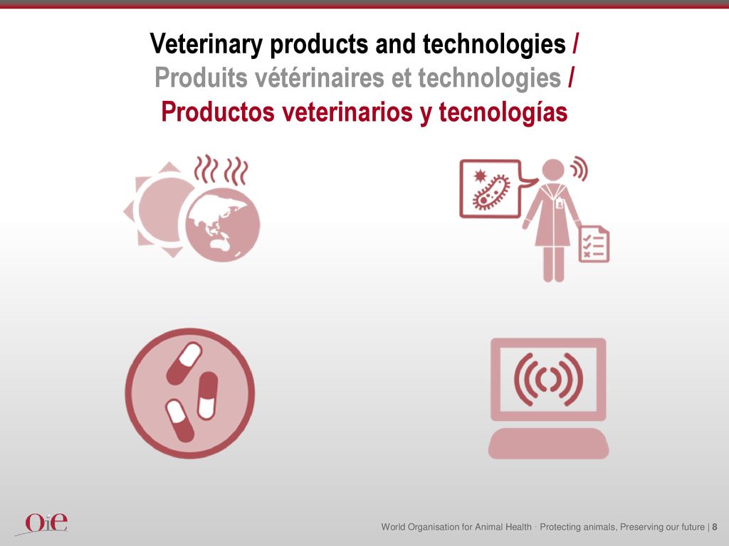 Veterinary products and technologies / Produits vétérinaires et technologies / Productos veterinarios y tecnologías