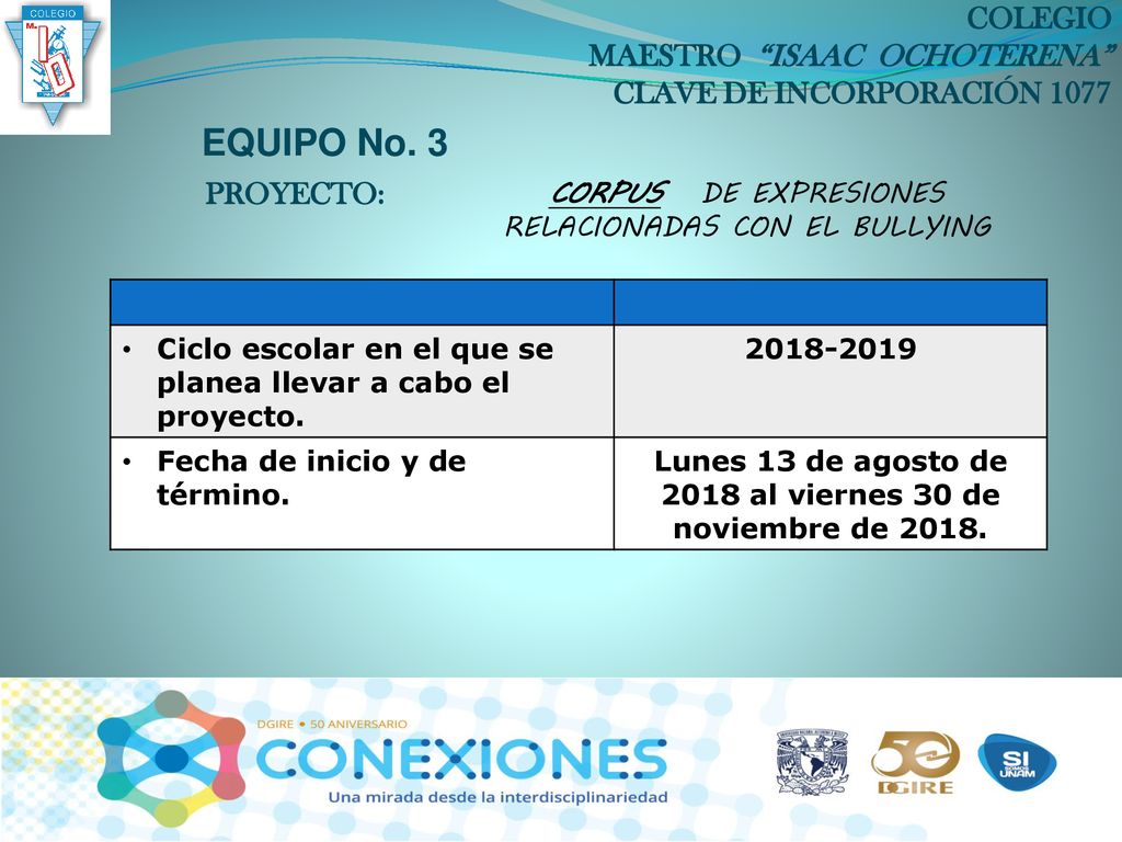 COLEGIO MAESTRO ISAAC OCHOTERENA CLAVE DE INCORPORACIÓN 1077