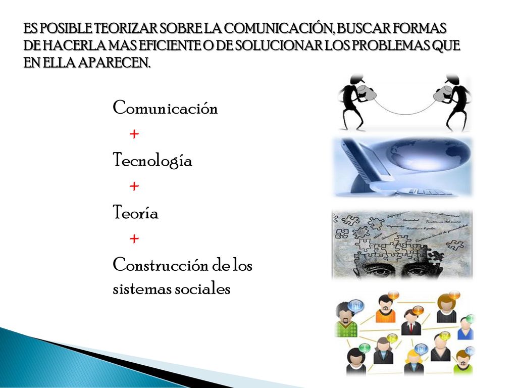 Comunicación + Tecnología Teoría Construcción de los sistemas sociales