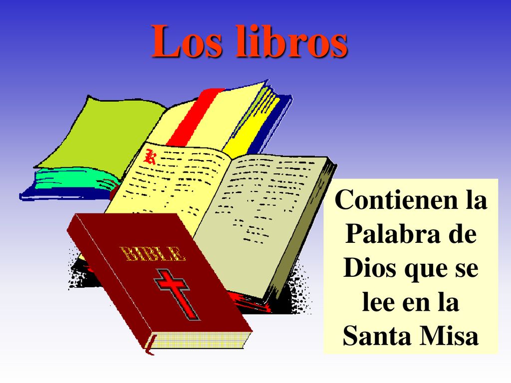 Contienen la Palabra de Dios que se lee en la Santa Misa