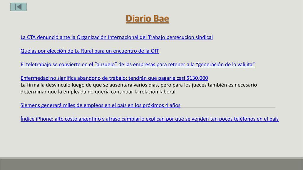 Diario Bae La CTA denunció ante la Organización Internacional del Trabajo persecución sindical.