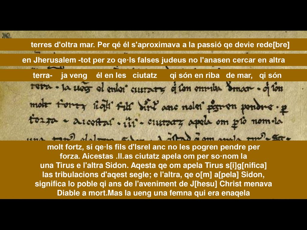 terra- ja veng él en les ciutatz qi són en riba de mar, qi són