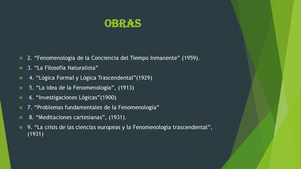 OBRAS 2. Fenomenología de la Conciencia del Tiempo Inmanente (1959).