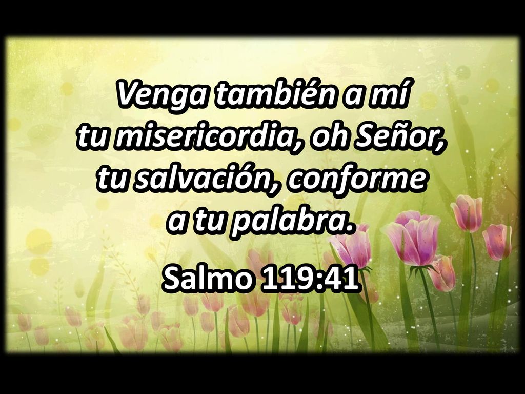 tu misericordia, oh Señor, tu misericordia, oh Señor,