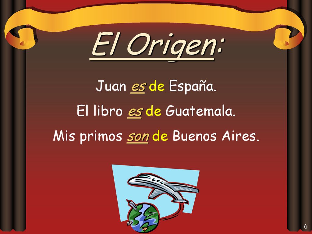 El Origen: Juan es de España. El libro es de Guatemala.