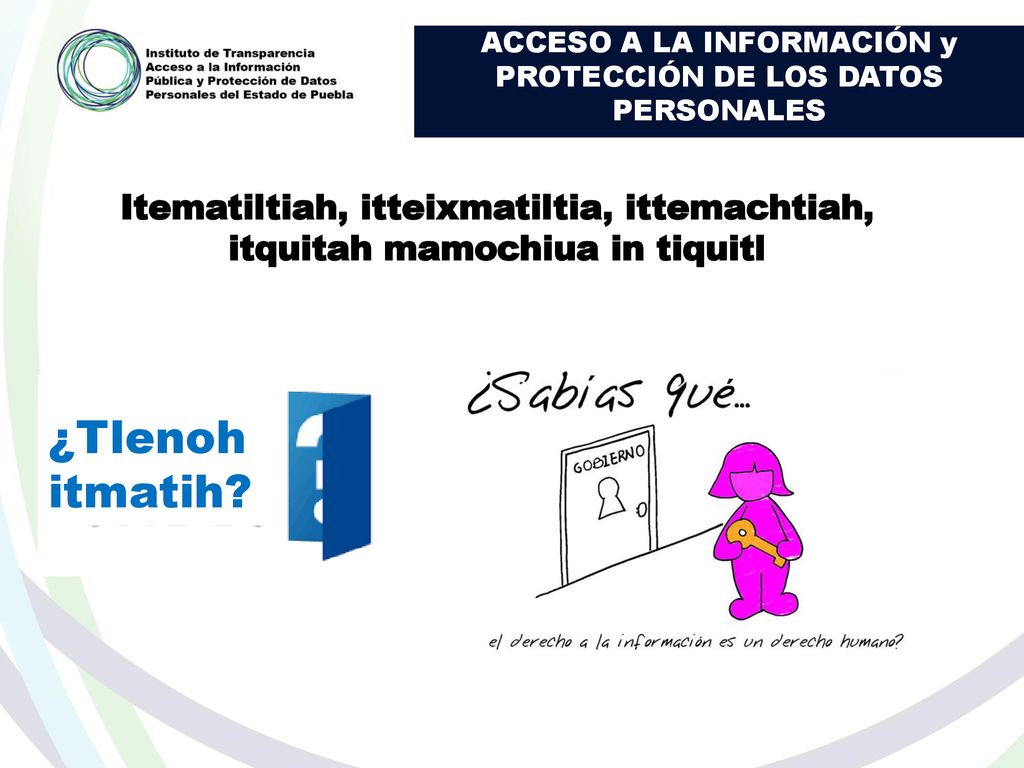 ACCESO A LA INFORMACIÓN y PROTECCIÓN DE LOS DATOS PERSONALES