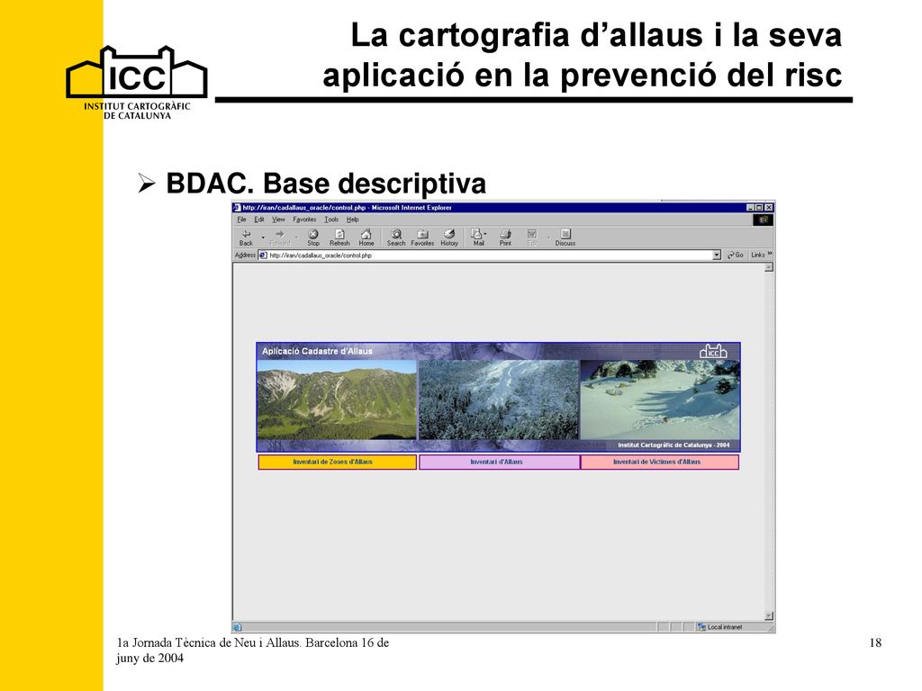 La cartografia d’allaus i la seva aplicació en la prevenció del risc