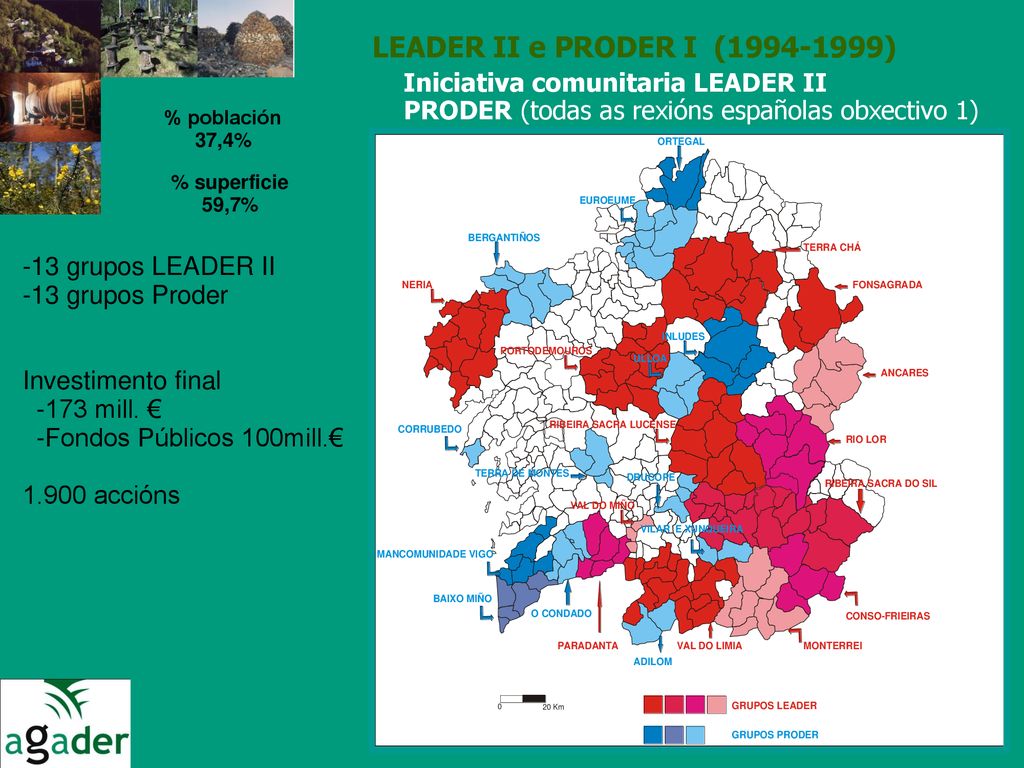 LEADER II e PRODER I ( ) Iniciativa comunitaria LEADER II