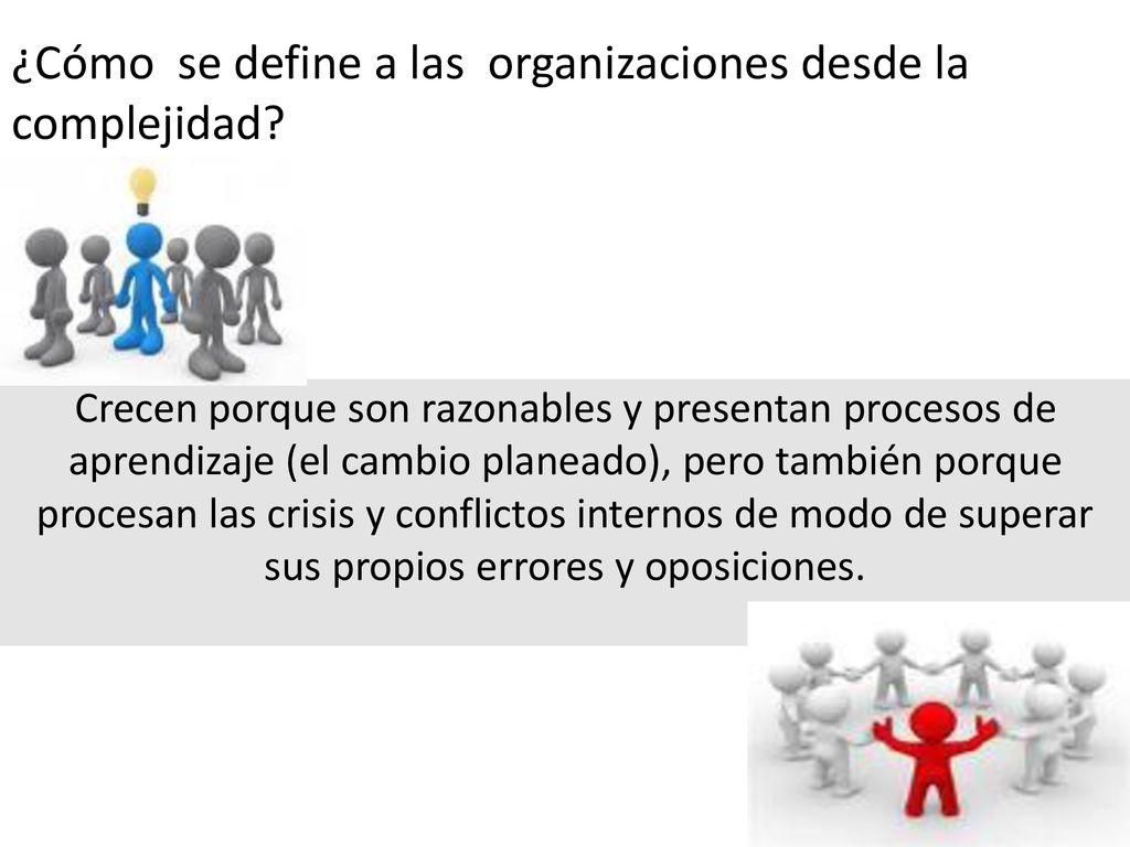 ¿Cómo se define a las organizaciones desde la complejidad