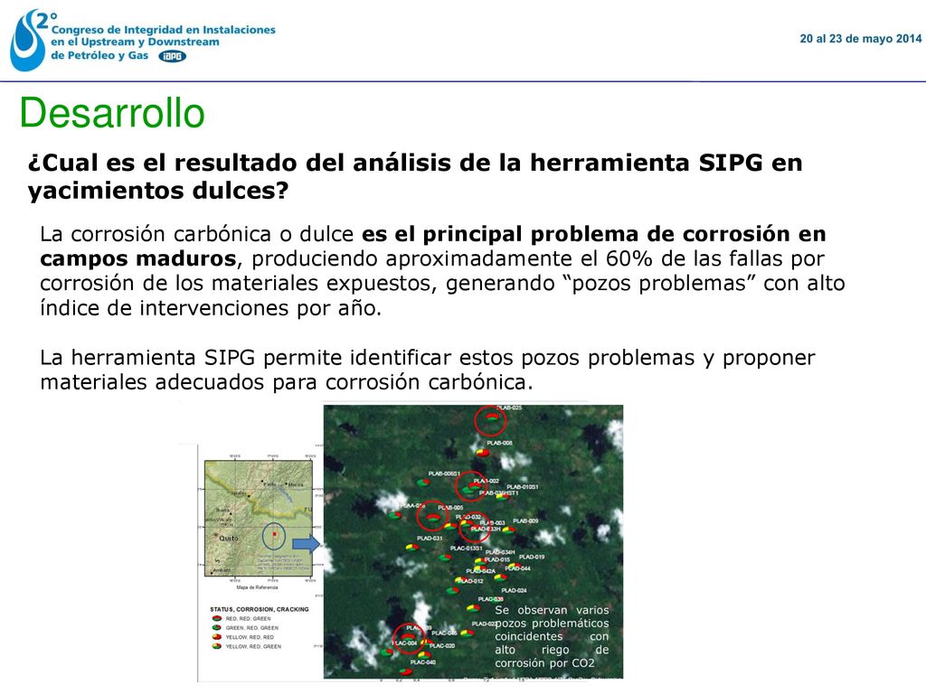 16 November 2018 Desarrollo. ¿Cual es el resultado del análisis de la herramienta SIPG en yacimientos dulces