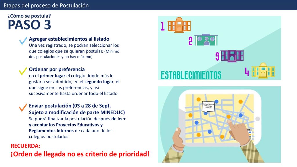 PASO 3 ¡Orden de llegada no es criterio de prioridad!