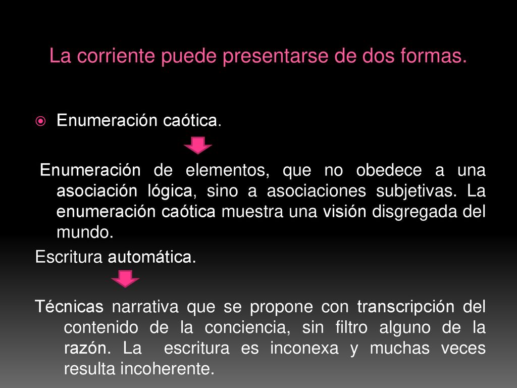La corriente puede presentarse de dos formas.