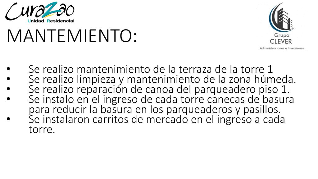 MANTEMIENTO: Se realizo mantenimiento de la terraza de la torre 1