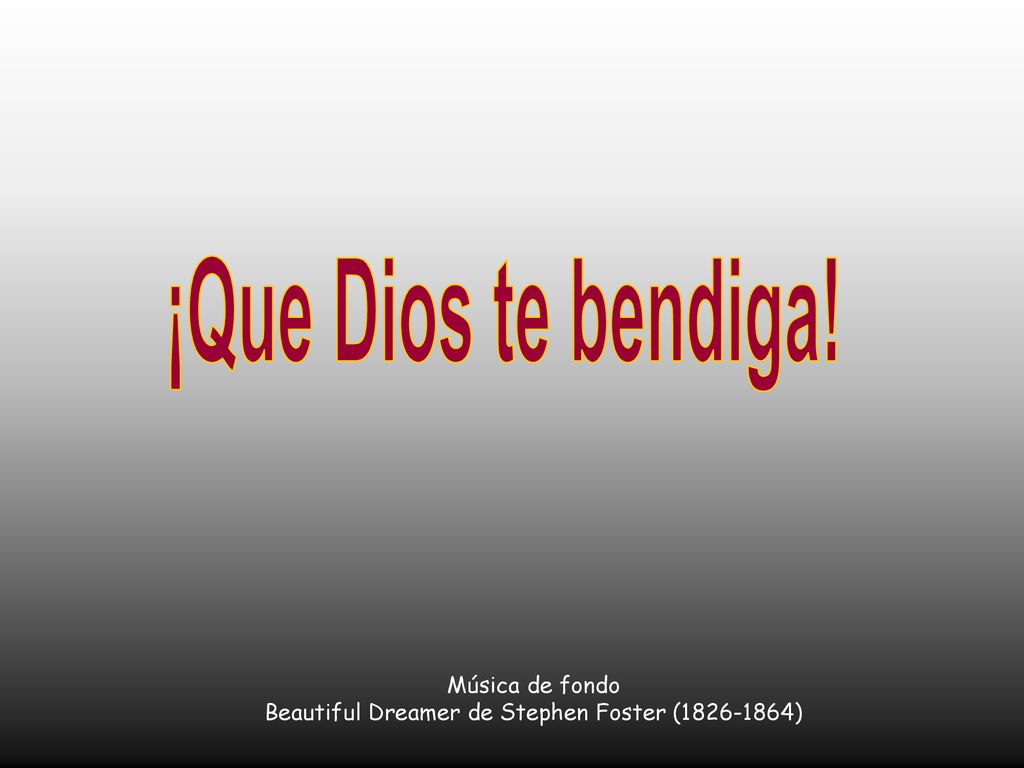 Música de fondo Beautiful Dreamer de Stephen Foster ( )