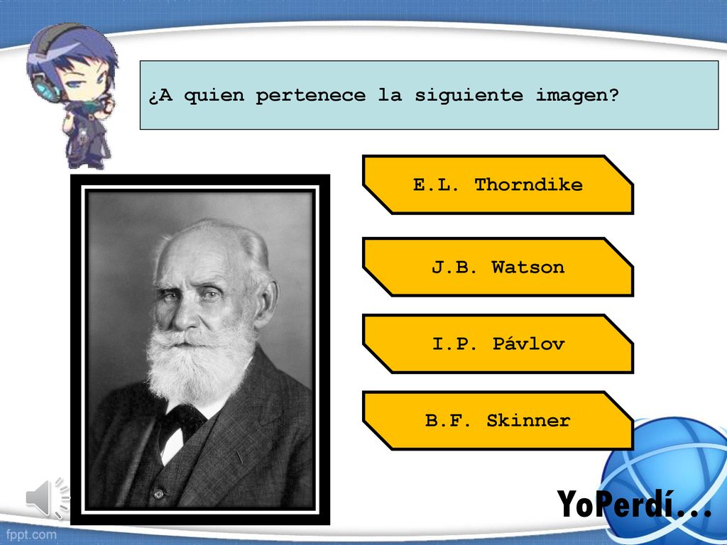 YoPerdí… ¿A quien pertenece la siguiente imagen E.L. Thorndike