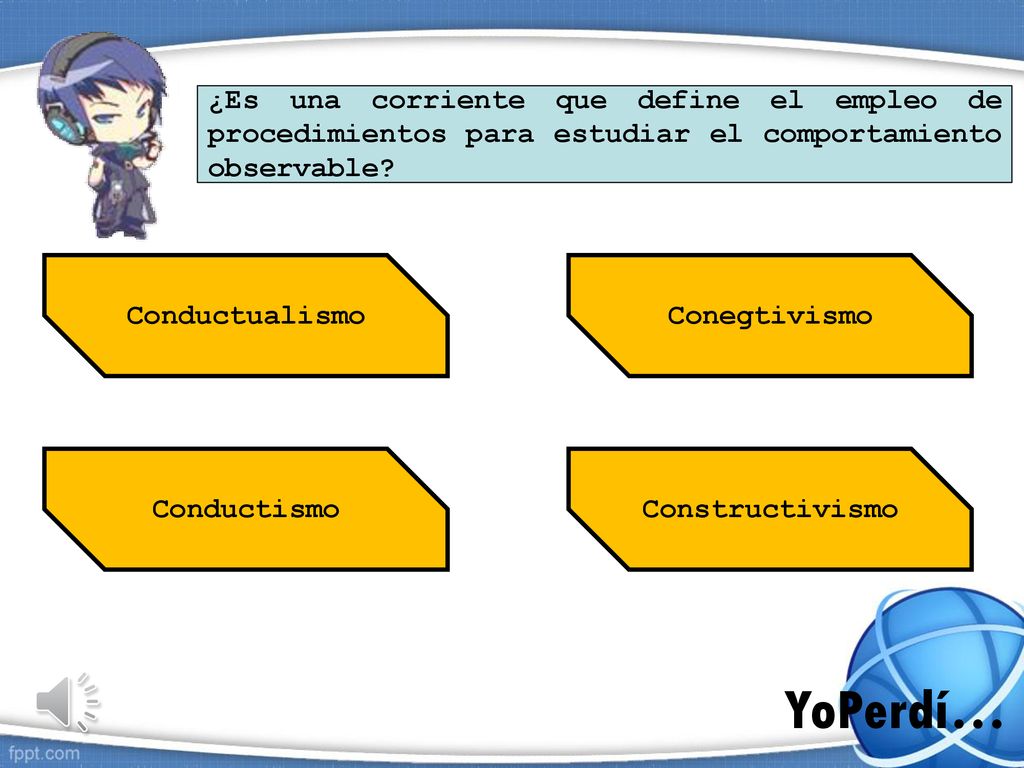 ¿Es una corriente que define el empleo de procedimientos para estudiar el comportamiento observable